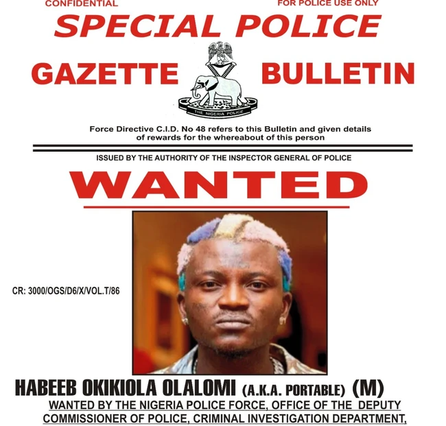 Police Secures Court Order Declaring Portable Wanted for Criminal Activities